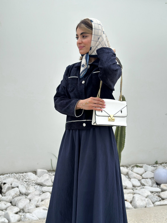 کت زنانه رسمی سرمه ای