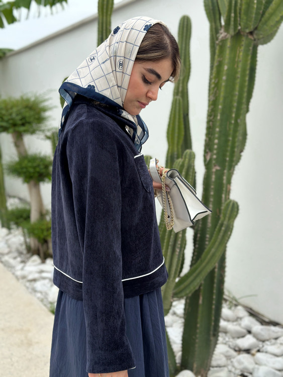 کت زنانه رسمی سرمه ای