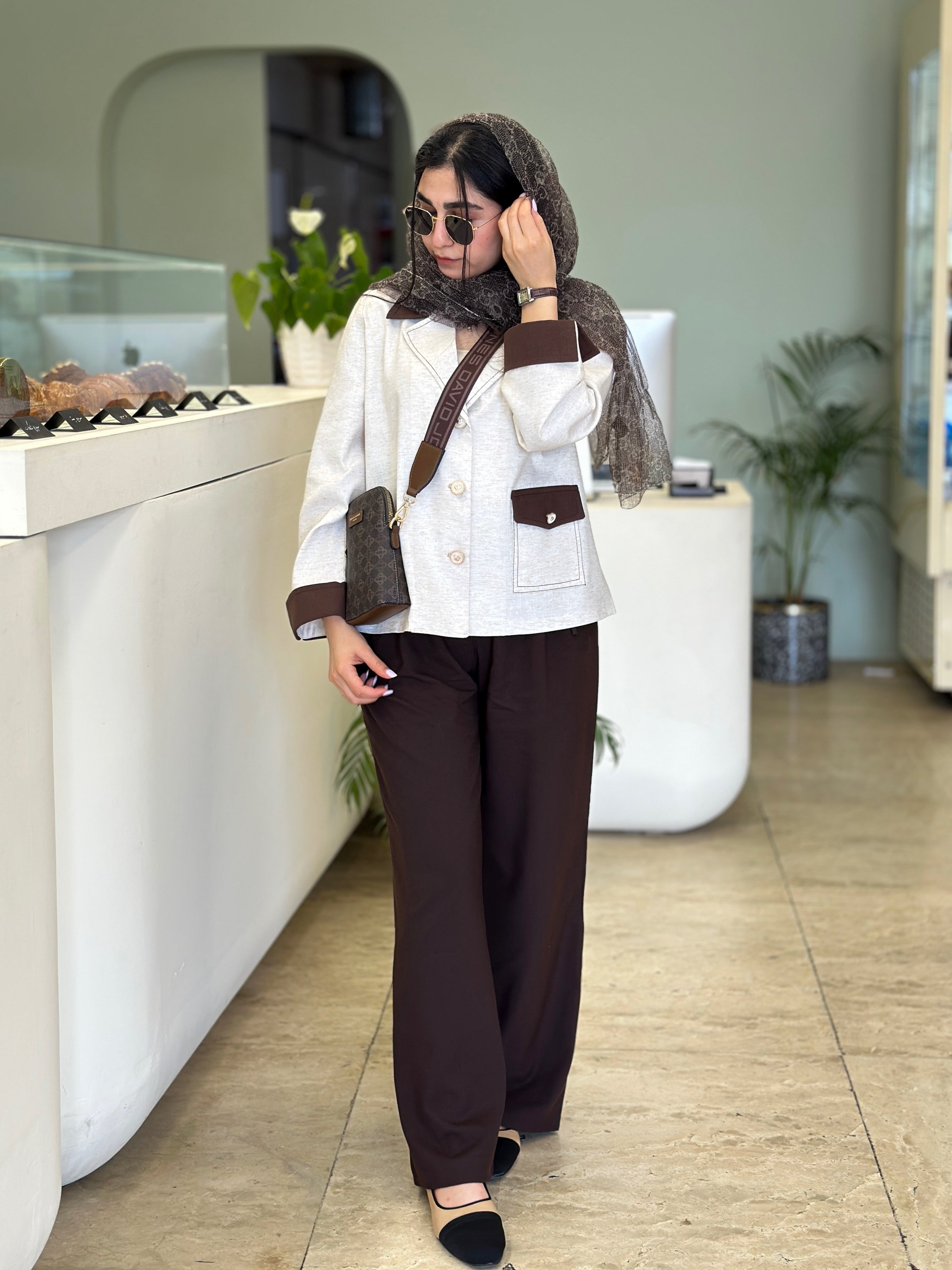 کت زنانه رسمی لینن